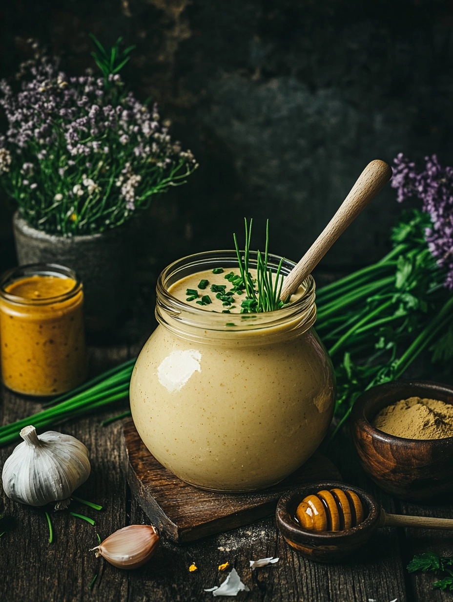 Leckeres Honig-Senf-Dressing ohne Öl - Bild 1