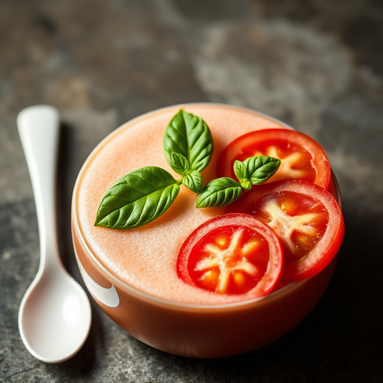 Espuma mit Tomaten und Basilikum - Bild 2
