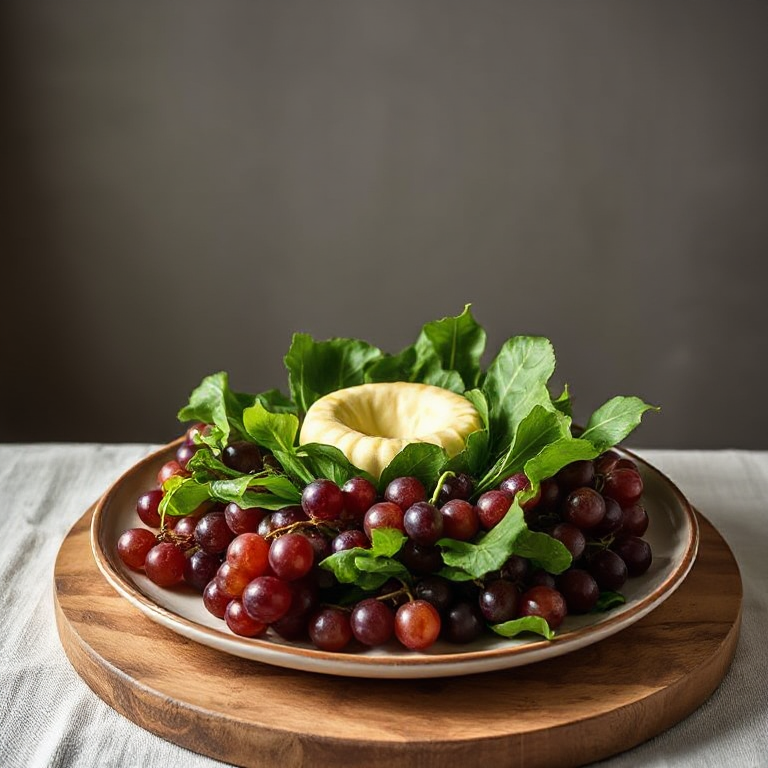 Blattsalate mit Trauben und Ziegenkäse - Bild 1