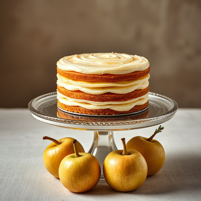 Gateau Invisible aux Pommes - Unsichtbarer Apfelkuchen mit Salzkaramell und Mandeln - Bild 2