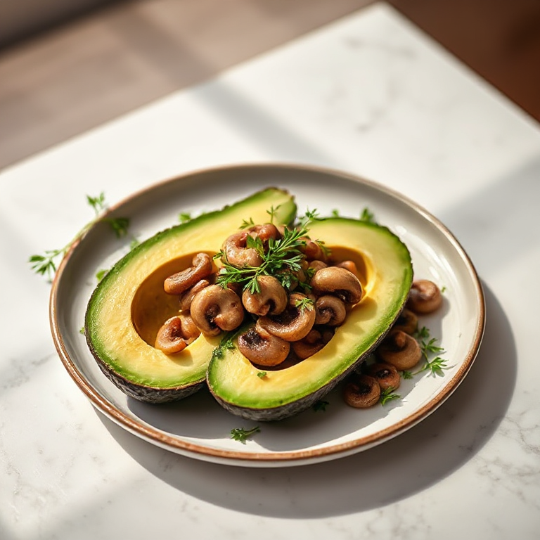 Avocado - Champignon - Salat - Bild 1