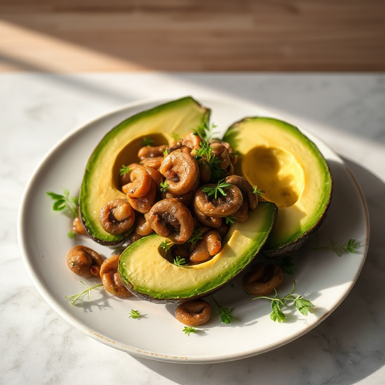 Avocado - Champignon - Salat - Bild 2