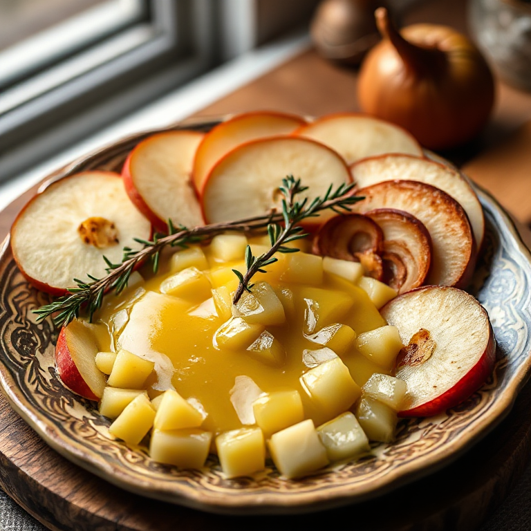 Schmalz mit Apfel und Röstzwiebeln - Bild 1