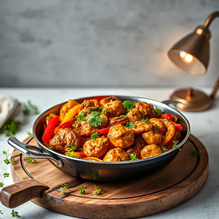 Bunte Hähnchenpfanne aus dem Airfryer - Bild 1