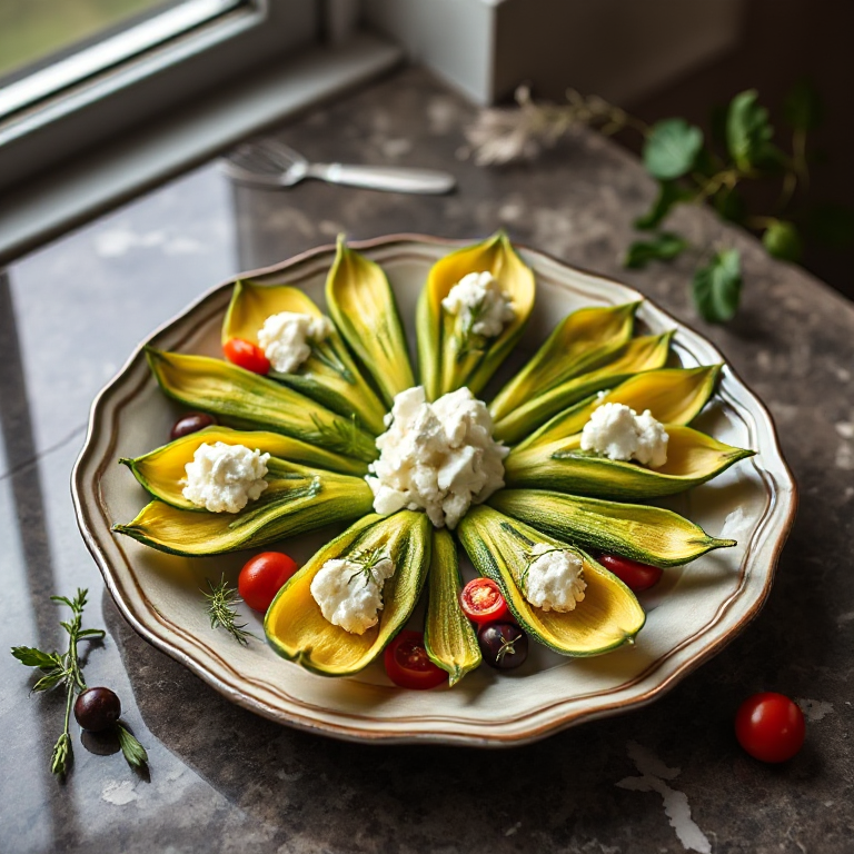 Zucchinifächer mit Feta - Bild 2