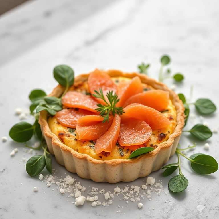 Quiche mit Spinat, Feta und Lachs - Bild 2