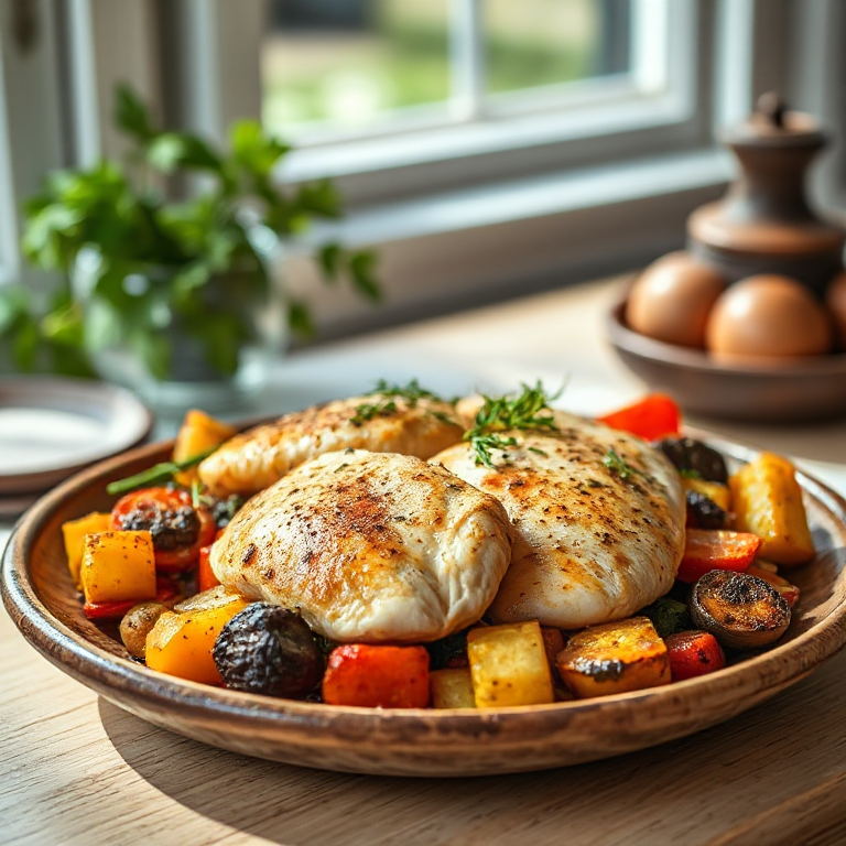 Hähnchen mit Gemüse - Bild 1