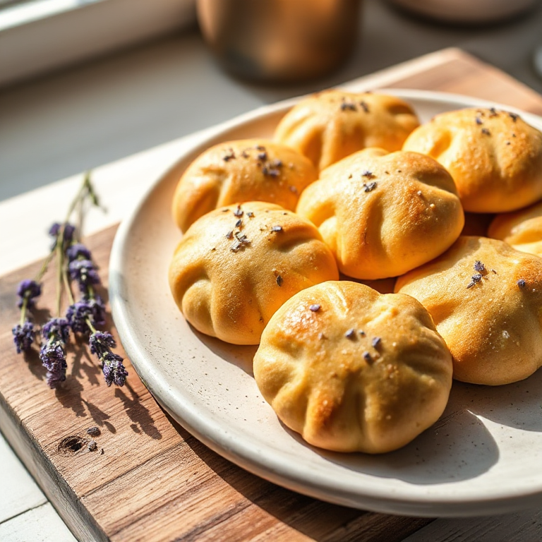 Lavendel - Haferflockenplätzchen - Vorschaubild