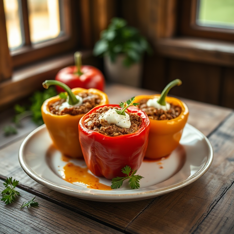 Gefüllte Paprika mit Feta - Bild 1