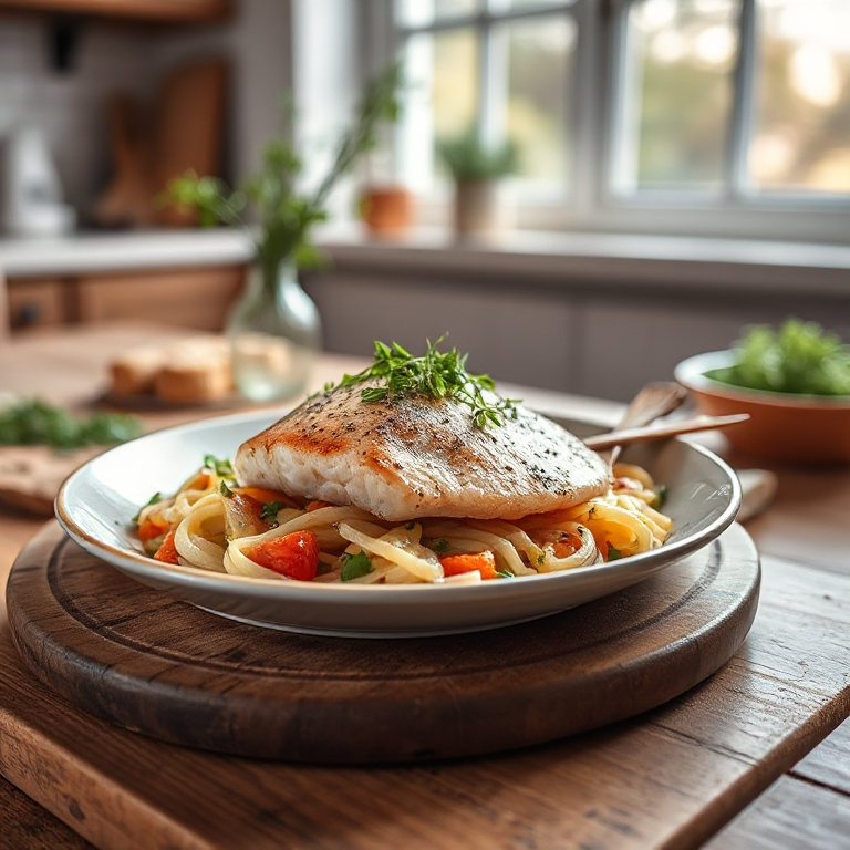 Lachs mit Kräuter - Mohrrüben - Bild 1