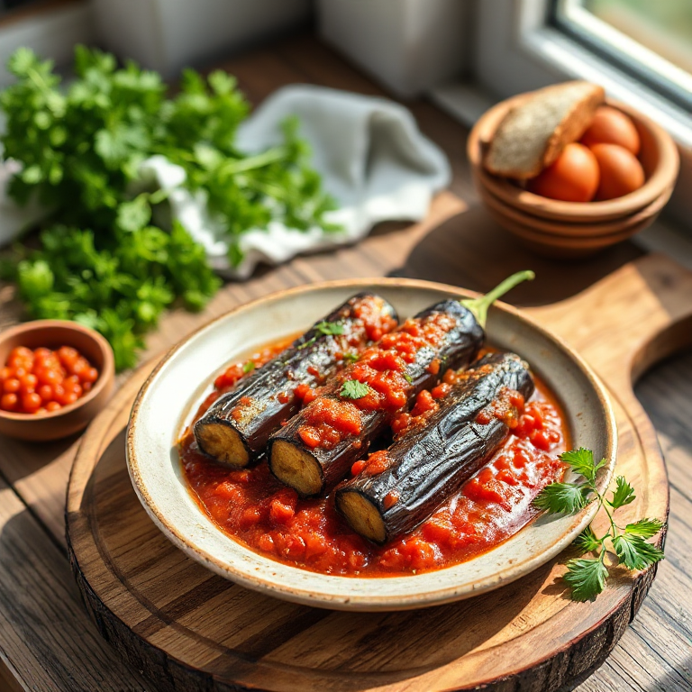 Auberginen in Tomatensauce - Bild 1