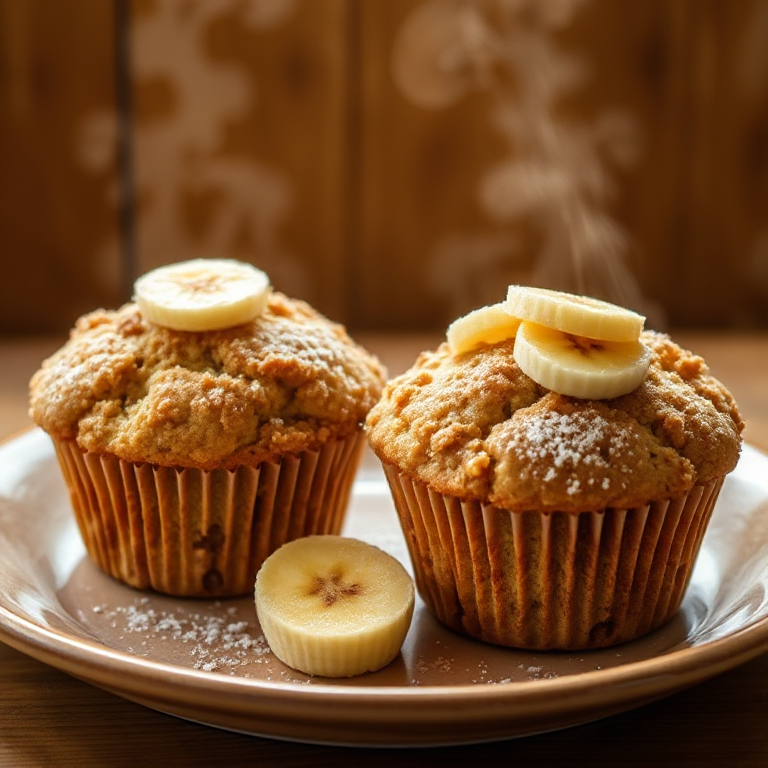 Bananen - Schokostreusel - Muffins - Bild 1