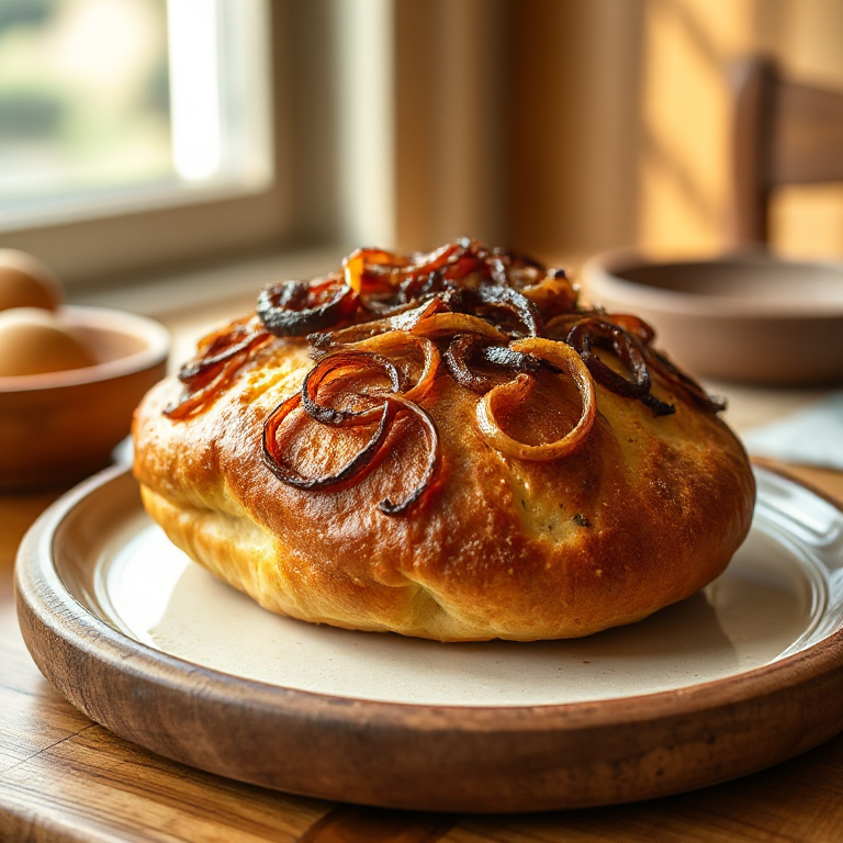 Macadamia-Röstzwiebel Brötchen - Bild 1