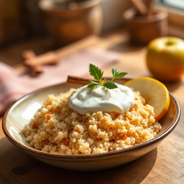 Süßer Zimtcouscous mit Apfel - Bild 1