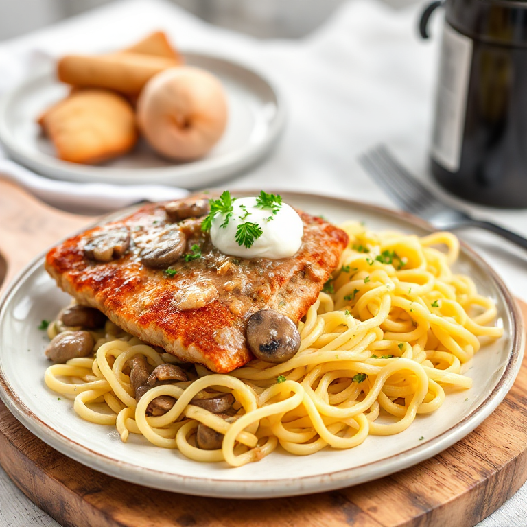 Jägerschnitzel mit Spätzle - Bild 1