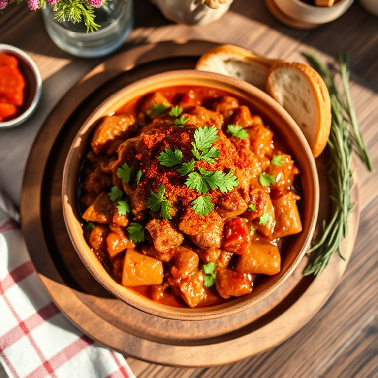 Gulasch mit Rotwein - Bild 1