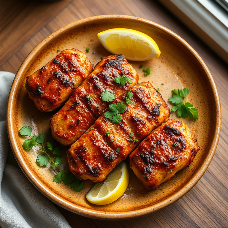 Gegrillte feurige Hühnchen - Tikka - Bild 1