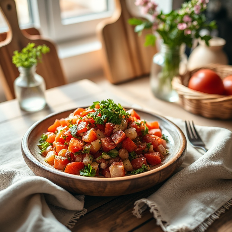 Arabischer Tomaten-Gurkensalat - Bild 1
