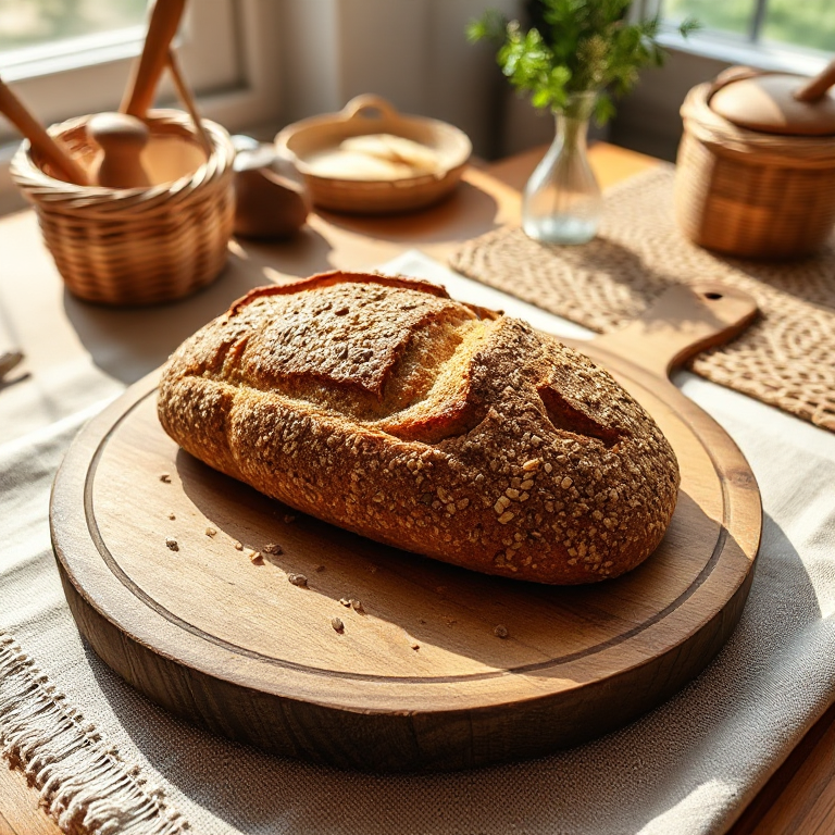Dinkel-Vollkorn-Brot mit Buchweizen und Saaten - Bild 1