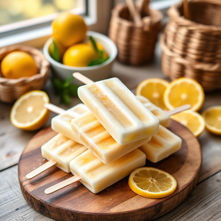 Zitronen-Buttermilch-Popsicles - Bild 1