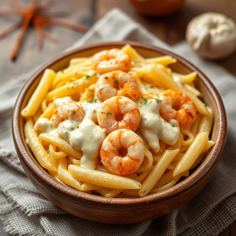 Penne in Safran - Sahne - Bild 1