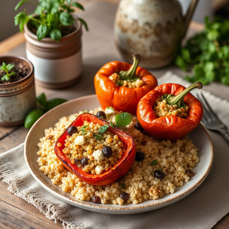 Gefüllte Spitzpaprika mit Couscous - Bild 1
