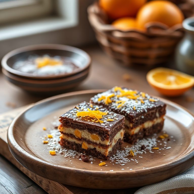 Stracciatella-Kokosmakronen mit Orange - Bild 1