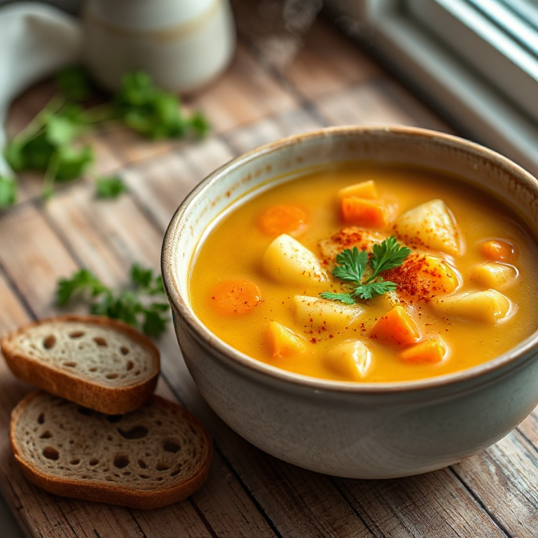 Kartoffel-Lauch-Suppe mit Möhren - Bild 1